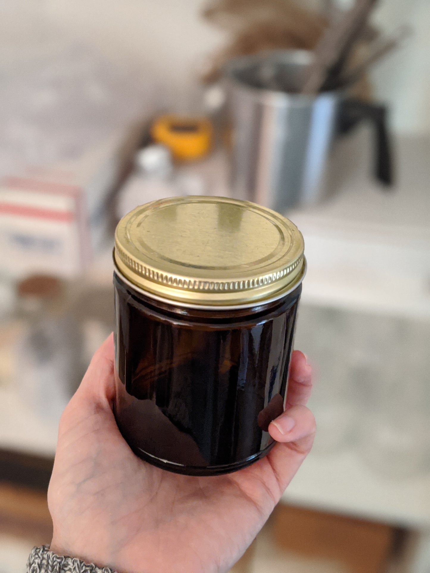 8oz Amber Jar Candle