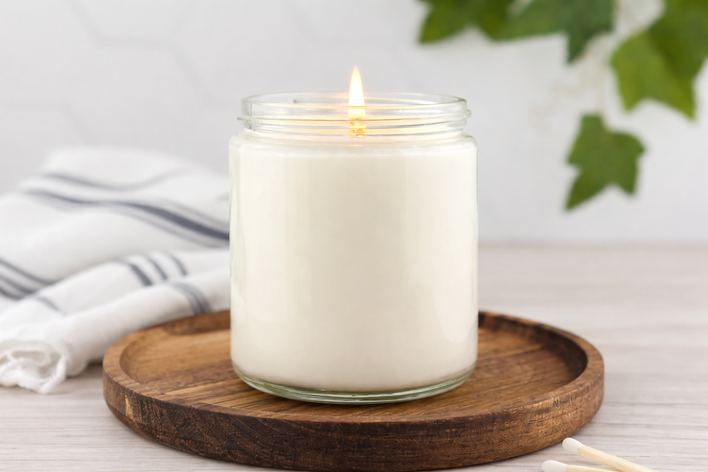 8oz Clear Jar Candle