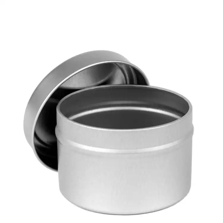 4oz Silver Tin Candle