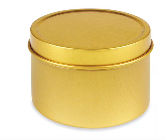4oz Gold Tin Candle