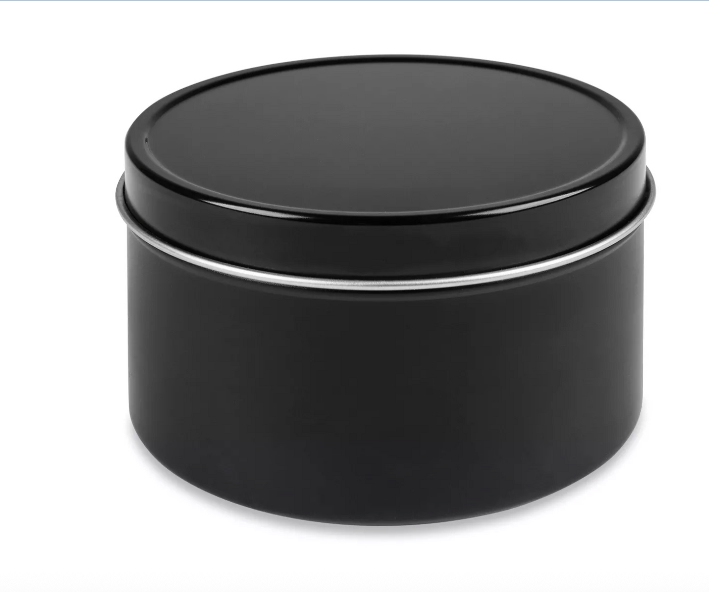8oz Black Tin Candle