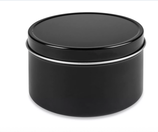 8oz Black Tin Candle